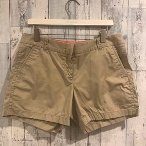 J Crew cotton chino shorts.